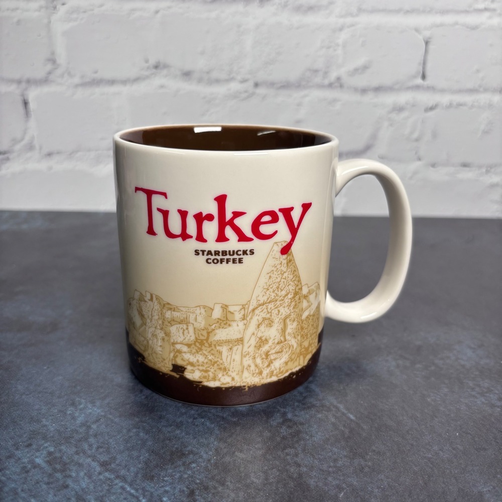 Starbucks Turkey Global Icon Collector Series Ceramic Coffee Mug 2012 16 oz